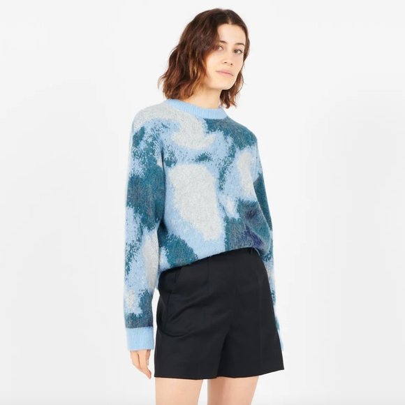 The Kooples Sweaters - The Kooples Wool Sweater Short  Cropped Blue Fade  EU2 US M